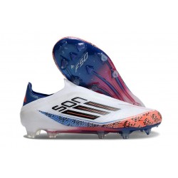 Adidas F50 Elite Laceless X Son FG White Black Bright Red