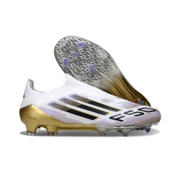 adidas F50 LL Elite FG Soccer Shoes White Core Black Met Gold