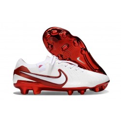 New Nike Tiempo Legend X Elite FG White Bright Crimson