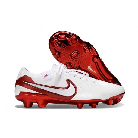 New Nike Tiempo Legend X Elite FG White Bright Crimson