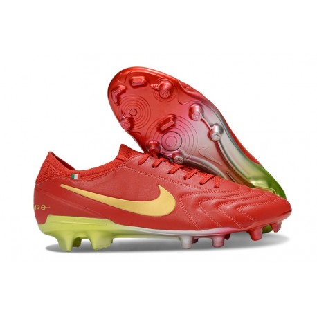New Nike Tiempo Legend X Elite FG Red Gold