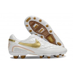 New Nike Tiempo Legend X Elite FG R10 White Gold