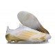 New adidas F50 Laceless Elite FG Ftwr White Gold Met