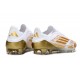 New adidas F50 Laceless Elite FG Ftwr White Gold Met