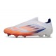 adidas F50 Laceless Elite FG Advancement - White Solar Red Lucid Blue