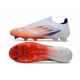 adidas F50 Laceless Elite FG Advancement - White Solar Red Lucid Blue