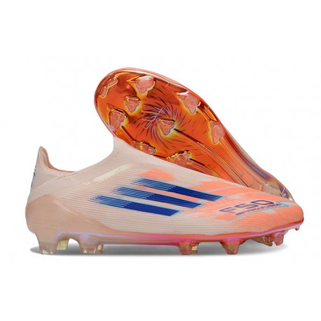 New adidas F50 Laceless Elite FG Orange Blue