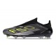 New adidas F50 Laceless Elite FG Core Black Iron Met. Lucid Lemon