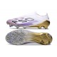 New adidas F50 Laceless Elite FG White Purple Black