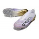 New adidas F50 Laceless Elite FG White Purple Black