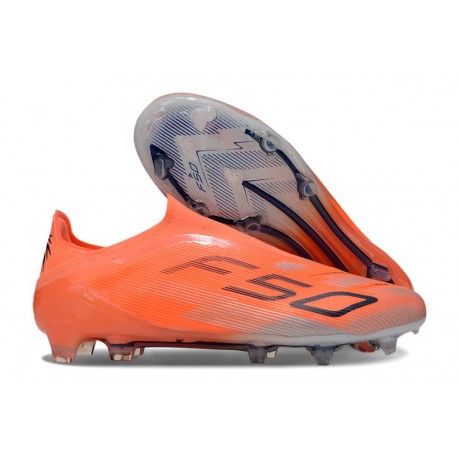 New adidas F50 Laceless Elite FG Orange Black