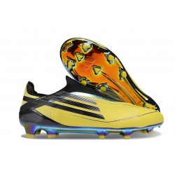 New adidas F50 Laceless Elite FG Yellow Black