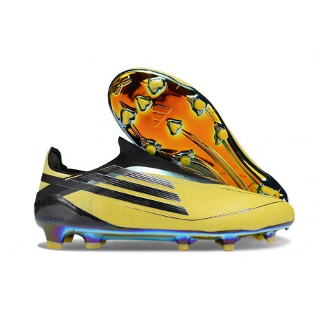 New adidas F50 Laceless Elite FG Yellow Black