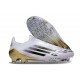 New adidas F50 Laceless Elite FG White Core Black Met Gold