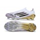 New adidas F50 Laceless Elite FG White Core Black Met Gold