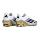New adidas F50 Laceless Elite FG White Core Black Met Gold