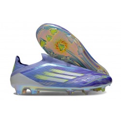 New adidas F50 Laceless Elite FG Violet Tone Lucid Lemon Purple Rush
