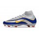 Nike Air Zoom Mercurial Superfly X Elite FG Silver Blue Yellow