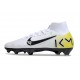 Nike Air Zoom Mercurial Superfly X Elite FG White Black Yellow