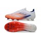 adidas F50 Elite FG Firm Ground Advancement - White Solar Red Lucid Blue