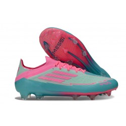 adidas F50 Elite FG Firm Ground X MESSI Flash Aqua Lucid Pink Lucid Cyan