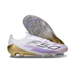 adidas F50 Elite FG Firm Ground White Blue Black