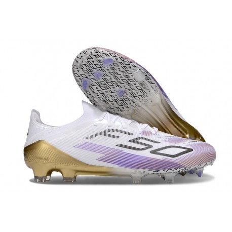 adidas F50 Elite FG Firm Ground White Blue Black