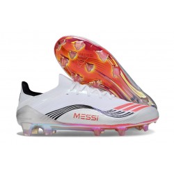 adidas F50 Elite FG X MESSI Ftwr White Lucid Red Silver Met.