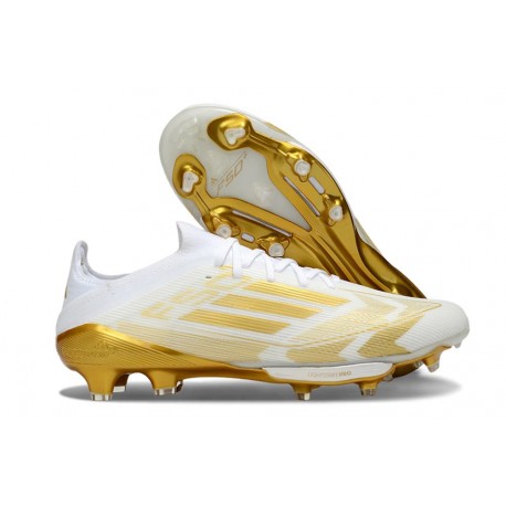 adidas F50+ FG Boots White Gold