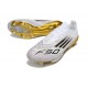 adidas F50+ FG Boots Ftwr White Black Gold Met