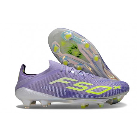 adidas F50+ FG Boots Purple Yellow