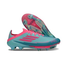 adidas F50+ FG Boots X MESSI Flash Aqua Lucid Pink Lucid Cyan