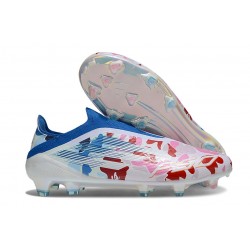 New adidas F50 Laceless Elite FG White Pink Blue