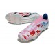 New adidas F50 Laceless Elite FG White Pink Blue