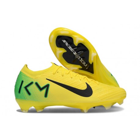 Nike Air Zoom Mercurial Vapor 16 Elite FG KM Yellow Green Black