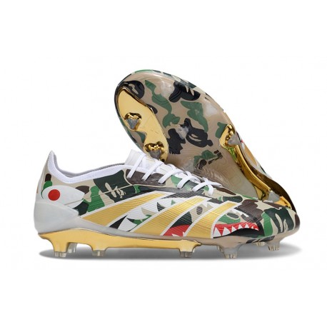 adidas Predator Elite FG Soccer Boots Gold Colors