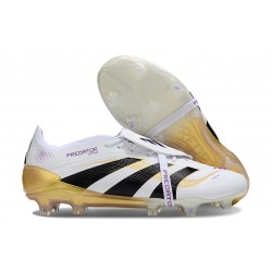adidas Predator Elite Fold-Over Tongue FG White Core Black Met Gold