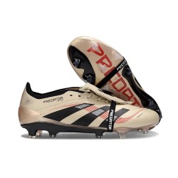 adidas Predator Elite Fold-Over Tongue FG Platin Met Aurora Black Red
