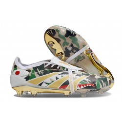 adidas Predator Elite Fold-Over Tongue FG White Green Black Gold