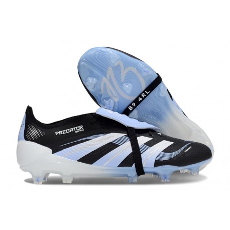 adidas Predator Elite Fold-Over Tongue FG Black White Blue