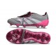 adidas Predator Elite Fold-Over Tongue FG Gray White Pink
