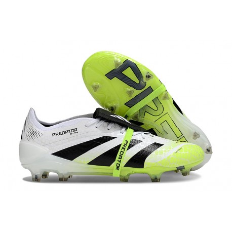 adidas Predator Elite Fold-Over Tongue FG Ftwr White Core Black Lucid Lemon