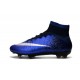 Cristiano Ronaldo Nike Mercurial Superfly 4 FG Shoes Royal Blue Silver