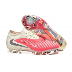 Nike Phantom 6 Elite Low Gras Football Boots Red Beige Black