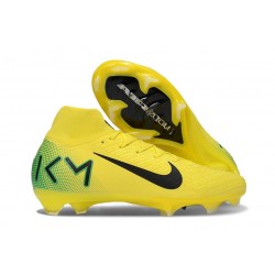 Nike Air Zoom Mercurial Superfly X Elite FG KM Yellow Green Black