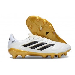 adidas Copa Pure III Elite FG Boots White Core Black Met Gold