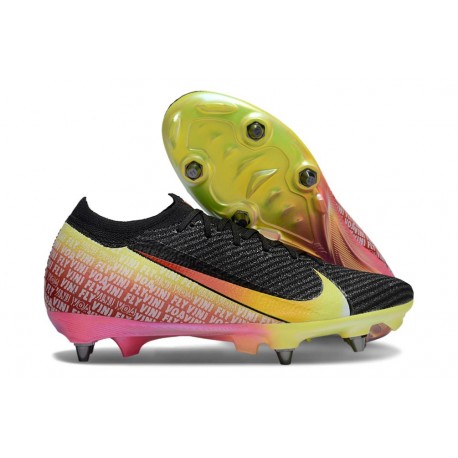 Nike Air Zoom Mercurial Vapor 16 Elite SG Black Yellow Red Green