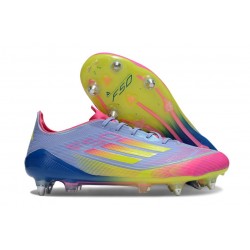 adidas F50 Elite SG Boots Blue Fusion Lucid Lemon Lucid Pink