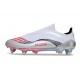 adidas F50 Elite Laceless SG Shoes X MESSI Ftwr White Lucid Red Silver Met.