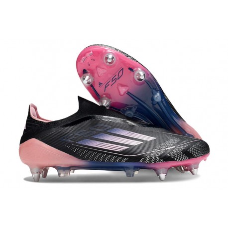 adidas F50 Elite Laceless SG Shoes Black Pink